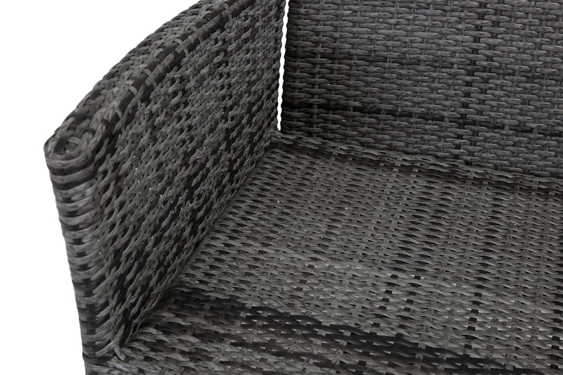 Jenny Säädettävä Ulkoruokatuoli – Säädettävä Nojatuoli Polyrottinkia - Harmaa - Puutarhakalusteet - Puutarhatuoli - Ulkotilan nojatuolit