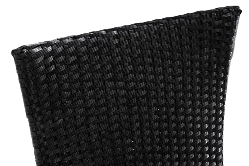 Jenny ulkoruokatuoli, säädettävä – säädettävä ulkonojatuoli polyrottinkia - Musta - Puutarhakalusteet - Puutarhatuoli - Ulkotilan nojatuolit