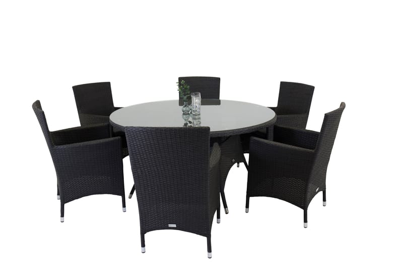 Käsinojallinen tuoli Malin Musta - Venture Home - Puutarhakalusteet - Puutarhatuoli - Ulkotilan nojatuolit