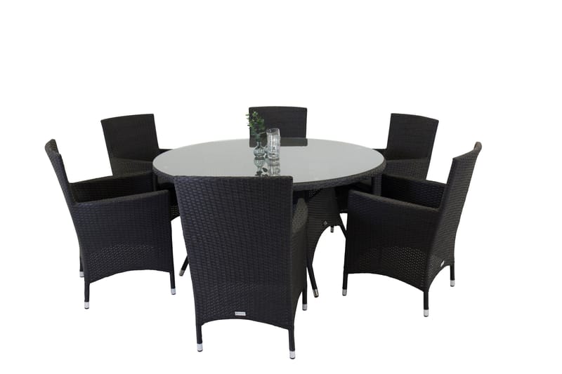 Käsinojallinen tuoli Malin Musta - Venture Home - Puutarhakalusteet - Puutarhatuoli - Ulkotilan nojatuolit