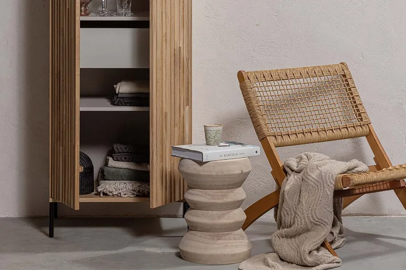 Kokoontaitettava Tuoli Pamunda - Luonnonväri - Puutarhakalusteet - Puutarhatuoli - Ulkotilan nojatuolit