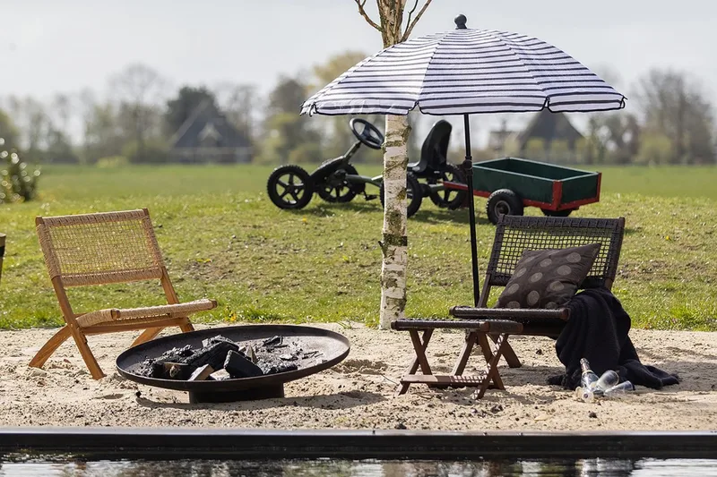 Kokoontaitettava Tuoli Pamunda - Luonnonväri - Puutarhakalusteet - Puutarhatuoli - Ulkotilan nojatuolit