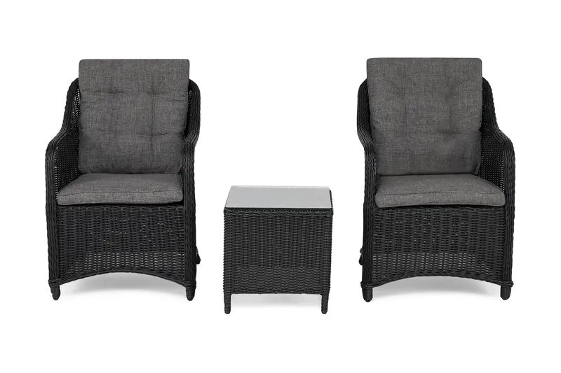 Marcus Kahvilasetti, jossa 2 nojatuolia sis. tyynyt - Puutarhakalusteet - Puutarhatuoli - Ulkotilan nojatuolit