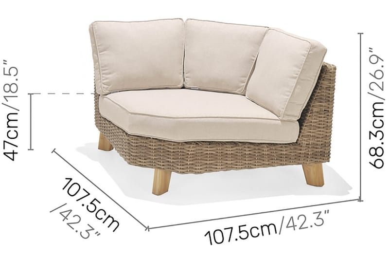 Nojatuoli Bahamas - Beige - Puutarhakalusteet - Puutarhatuoli - Ulkotilan nojatuolit