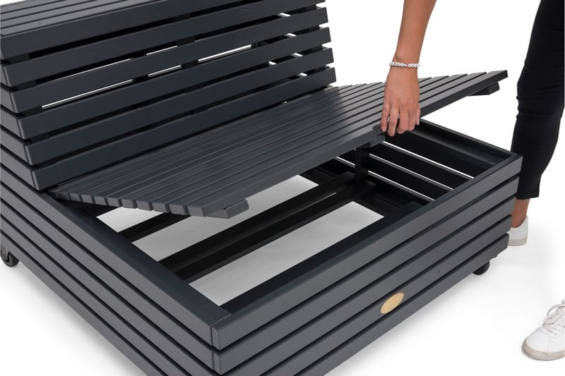 Nojatuoli Bara Vara Harmaa - Hillerstorp - Puutarhakalusteet - Puutarhatuoli - Ulkotilan nojatuolit