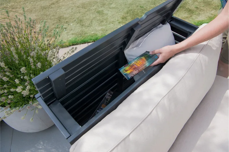 Nojatuoli Bara Vara Harmaa - Hillerstorp - Puutarhakalusteet - Puutarhatuoli - Ulkotilan nojatuolit