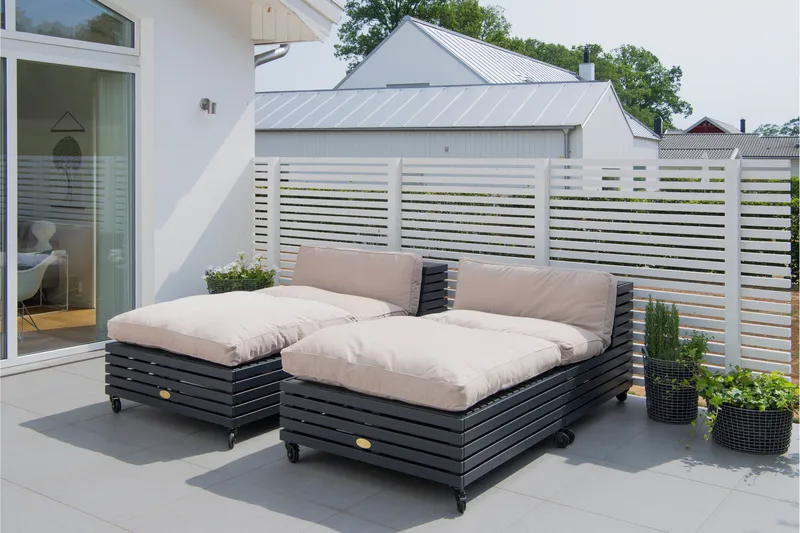 Nojatuoli Bara Vara Harmaa - Hillerstorp - Puutarhakalusteet - Puutarhatuoli - Ulkotilan nojatuolit