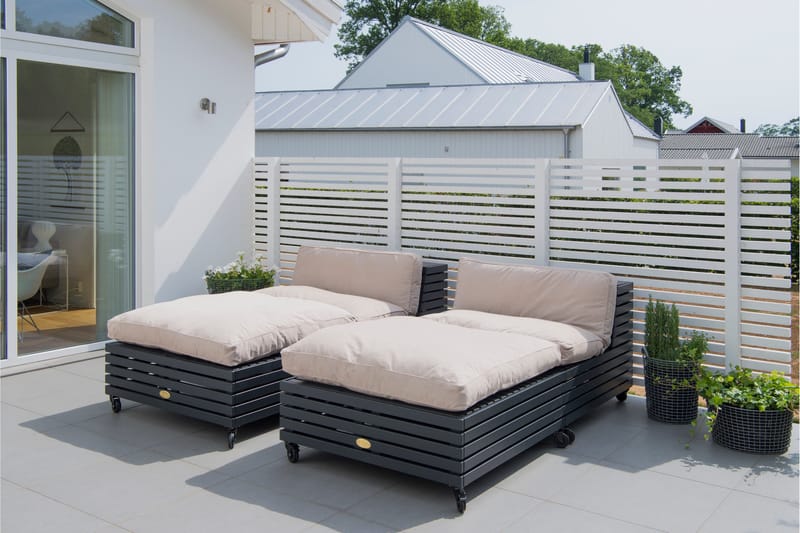 Nojatuoli Bara Vara Harmaa - Hillerstorp - Puutarhakalusteet - Puutarhatuoli - Ulkotilan nojatuolit