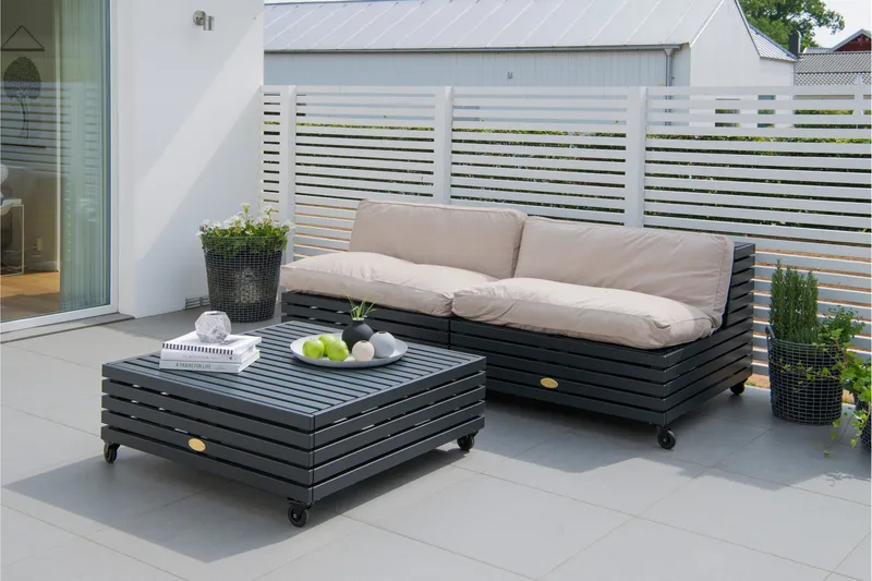 Nojatuoli Bara Vara Harmaa - Hillerstorp - Puutarhakalusteet - Puutarhatuoli - Ulkotilan nojatuolit