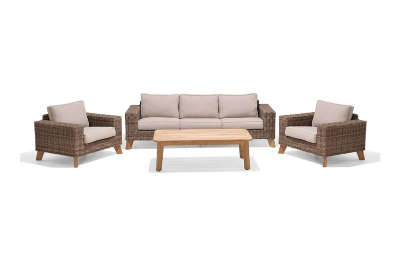 Nojatuoli Barbados - Beige - Puutarhakalusteet - Puutarhatuoli - Ulkotilan nojatuolit