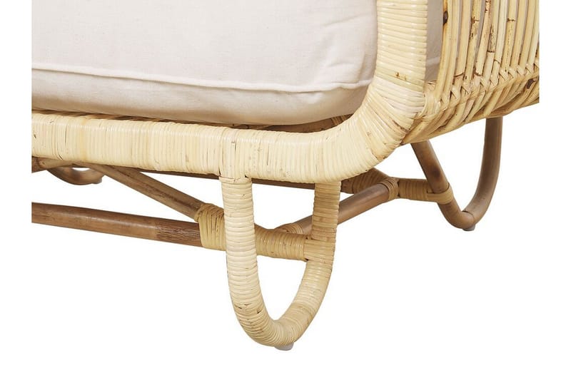 Nojatuoli Dolcedo - Rottinki/Beige - Puutarhakalusteet - Puutarhatuoli - Ulkotilan nojatuolit