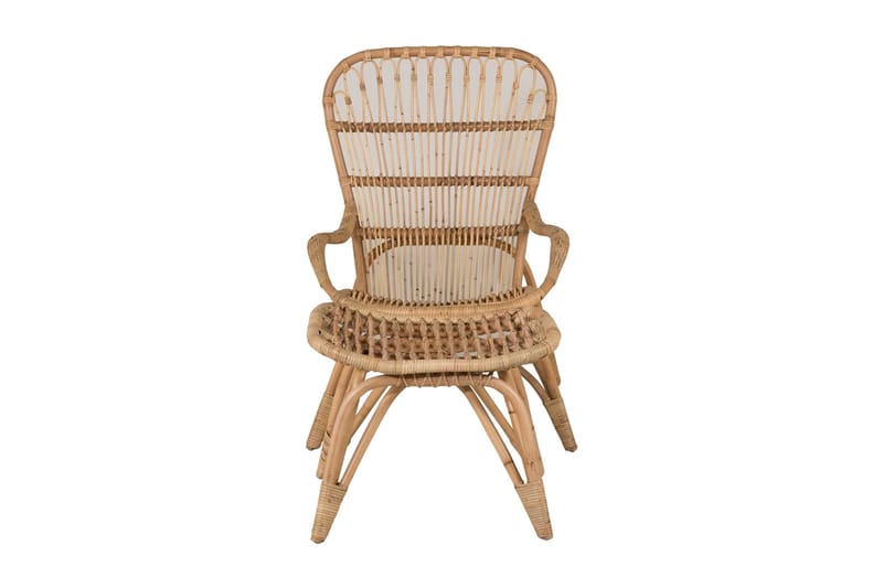 Nojatuoli Ella pehmusteella Puu - Puu/Luonnonväri - Puutarhakalusteet - Puutarhatuoli - Ulkotilan nojatuolit