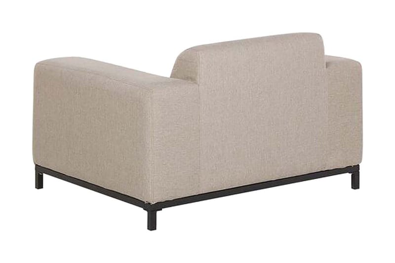 Nojatuoli Hughen 2-pak - Beige / Musta - Puutarhakalusteet - Puutarhatuoli - Ulkotilan nojatuolit