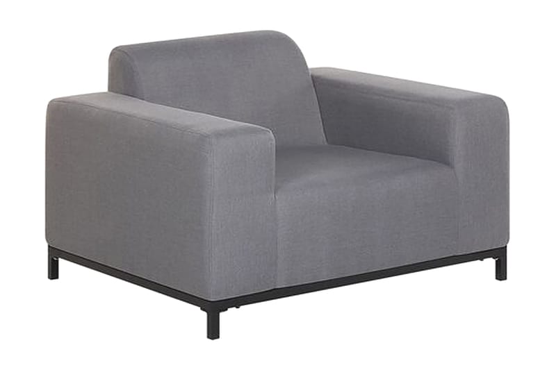 Nojatuoli Hughen 2-pak, Harmaa / Musta