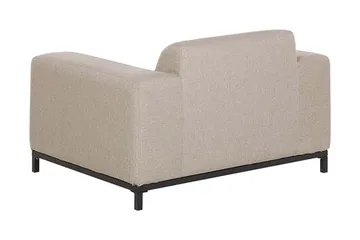 Nojatuoli Hughen 2-pak - Beige / Musta - Puutarhakalusteet - Puutarhatuoli - Ulkotilan nojatuolit