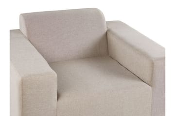 Nojatuoli Hughen 2-pak - Beige - Puutarhakalusteet - Puutarhatuoli - Ulkotilan nojatuolit