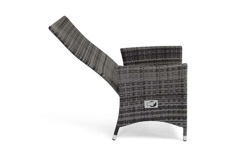 Nojatuoli Jenny Säädettävä - Harmaa - Puutarhakalusteet - Puutarhatuoli - Ulkotilan nojatuolit