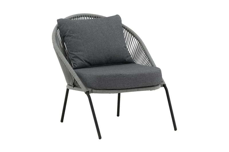 Nojatuoli Lindos - Harmaa - Puutarhakalusteet - Puutarhatuoli - Ulkotilan nojatuolit