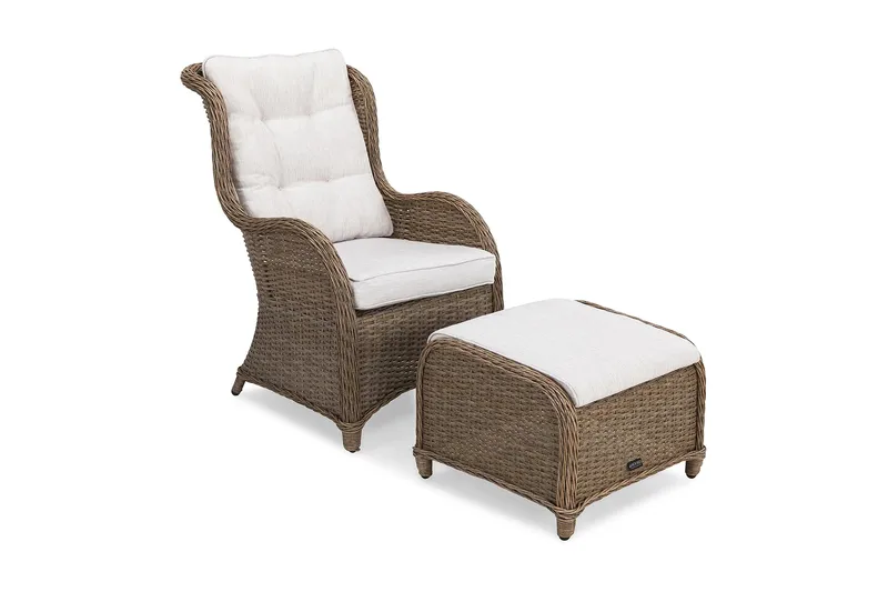 Nojatuoli Marcus Korkea - Luonnonväri - Puutarhakalusteet - Puutarhatuoli - Karmituoli ulos