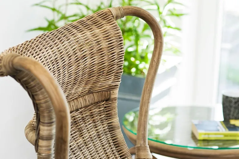 Nojatuoli Praktö Luonnonrottinki - Puutarhakalusteet - Puutarhatuoli - Ulkotilan nojatuolit