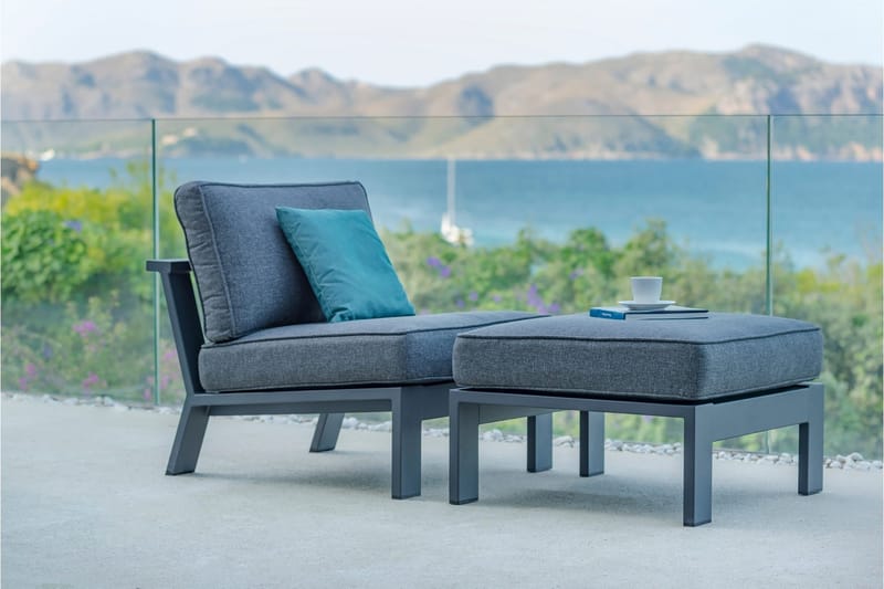 Nojatuoli Palau - Harmaa - Puutarhakalusteet - Puutarhatuoli - Ulkotilan nojatuolit