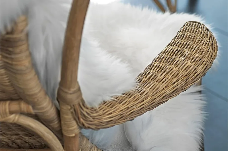 Nojatuoli Praktö Luonnonrottinki - Puutarhakalusteet - Puutarhatuoli - Ulkotilan nojatuolit