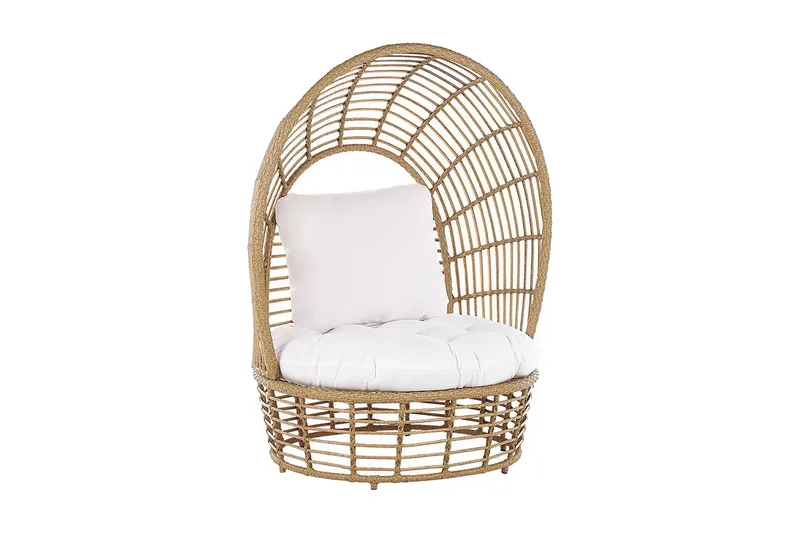 Puutarhanojatuoli Polyrottinki Luonnonväri/Valkoinen LIDO, Puu/Luonnonväri