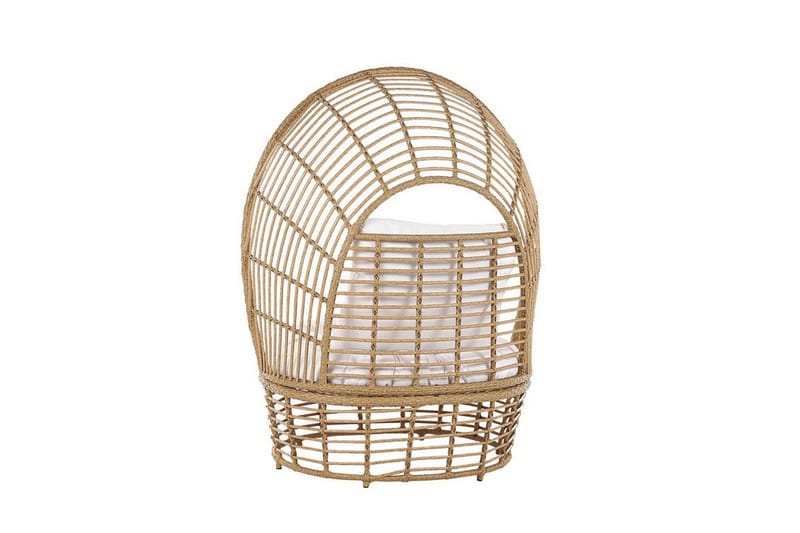 Puutarhanojatuoli Polyrottinki Luonnonväri/Valkoinen LIDO - Puu/Luonnonväri - Puutarhakalusteet - Puutarhatuoli - Ulkotilan nojatuolit