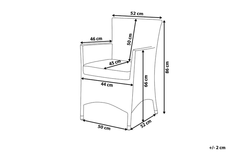 Puutarhatuoli Italy 2 kpl - Puutarhakalusteet - Puutarhatuoli - Ulkotilan nojatuolit