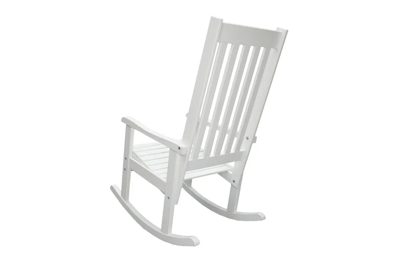 Savann Keinutuoli Valkoinen - Harmaa - Puutarhakalusteet - Puutarhatuoli - Ulkotilan nojatuolit