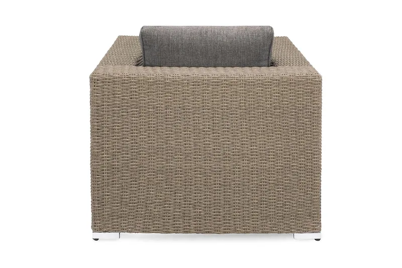 Terassinojatuoli Marcus pehmusteella - Harmaa - Puutarhakalusteet - Puutarhatuoli - Ulkotilan nojatuolit