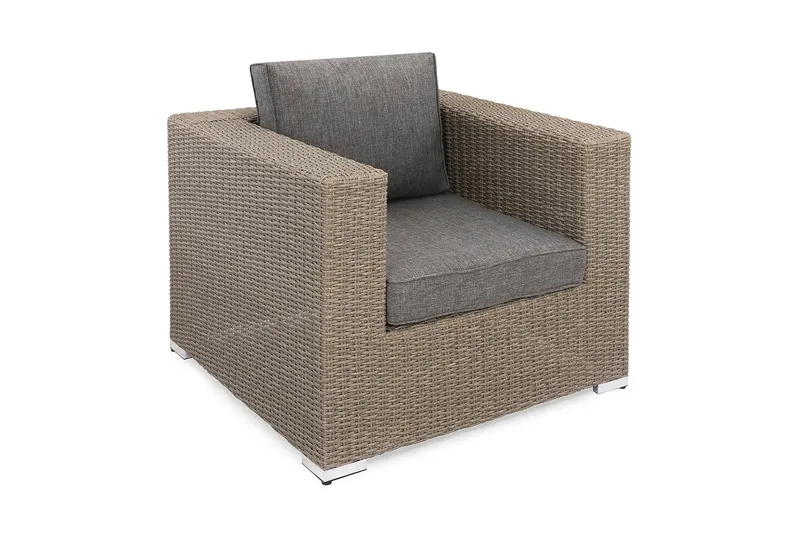 Terassinojatuoli Marcus pehmusteella, Harmaa