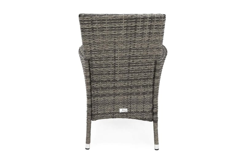 Thor Lounge-nojatuoli Ulkokäyttöön Polyrottinkia - Harmaa - Puutarhakalusteet - Puutarhatuoli - Ulkotilan nojatuolit
