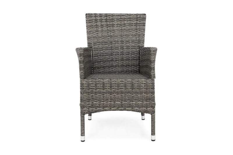 Thor-ulkonojaistuin – lounge-nojaistuin ulkokalusteet polyrottingista - Musta / Harmaa - Puutarhakalusteet - Puutarhatuoli - Ulkotilan nojatuolit