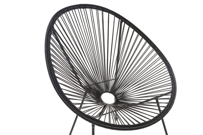 Tuoli Cayaco - Polyrottinki / musta - Puutarhakalusteet - Puutarhatuoli - Ulkotilan nojatuolit