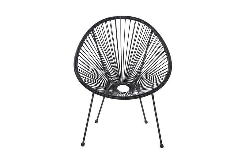 Tuoli Cayaco - Polyrottinki / musta - Puutarhakalusteet - Puutarhatuoli - Ulkotilan nojatuolit