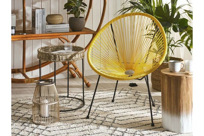 Tuoli Cayaco - Polyrottinki/keltainen - Puutarhakalusteet - Puutarhatuoli - Ulkotilan nojatuolit