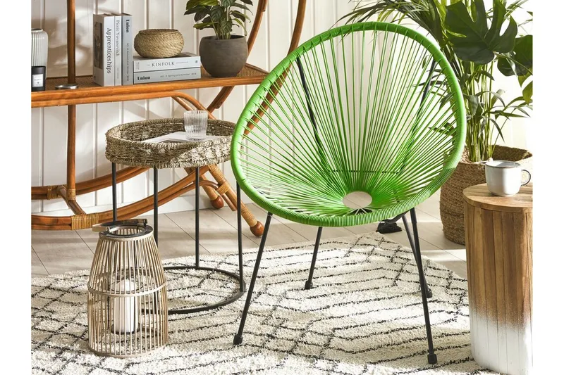 Tuoli Cayaco - Polyrottinki / vihreä - Puutarhakalusteet - Puutarhatuoli - Ulkotilan nojatuolit