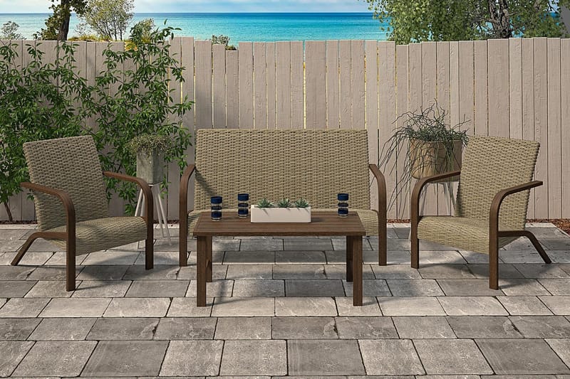 Ulkonojatuoli Harmaa - Dorel Home - Puutarhakalusteet - Puutarhatuoli - Ulkotilan nojatuolit