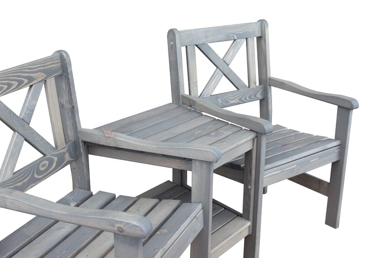 Ulkonojatuoli Olivo - Harmaa - Puutarhakalusteet - Puutarhatuoli - Ulkotilan nojatuolit