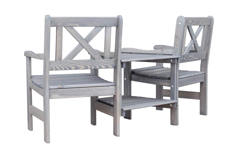 Ulkonojatuoli Olivo - Harmaa - Puutarhakalusteet - Puutarhatuoli - Ulkotilan nojatuolit