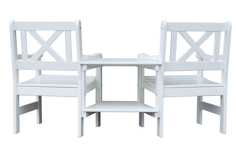 Ulkonojatuoli Olivo - Valkoinen - Puutarhakalusteet - Puutarhatuoli - Ulkotilan nojatuolit