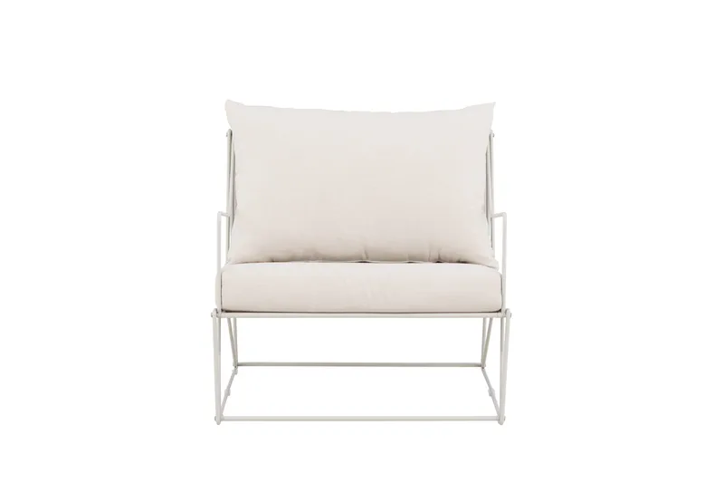 Usteryd Ulkonoja­tuoli Beige - Harmaa - Puutarhakalusteet - Puutarhatuoli - Ulkotilan nojatuolit