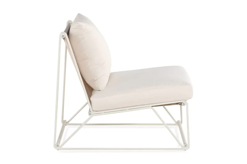 Usteryd Ulkonoja­tuoli Beige - Harmaa - Puutarhakalusteet - Puutarhatuoli - Ulkotilan nojatuolit