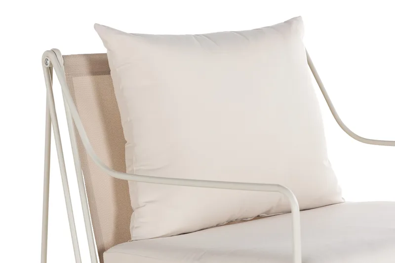 Usteryd Ulkonoja­tuoli Beige - Harmaa - Puutarhakalusteet - Puutarhatuoli - Ulkotilan nojatuolit