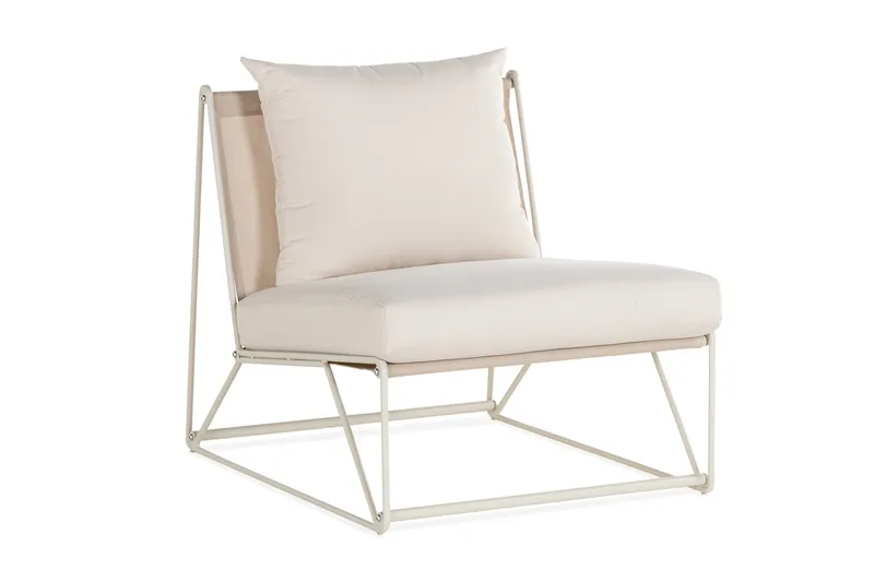 Usteryd Ulkonoja­tuoli Beige - Harmaa - Puutarhakalusteet - Puutarhatuoli - Ulkotilan nojatuolit