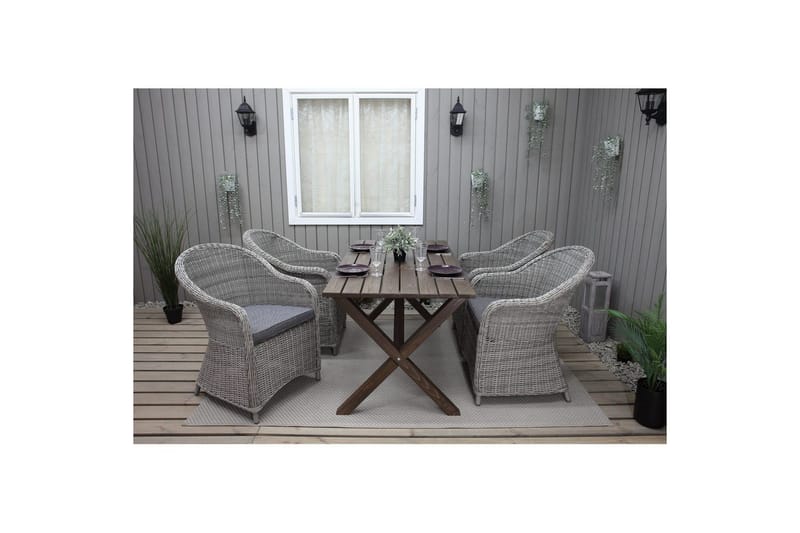 Ulkotuoli Belize - Harmaa - Puutarhakalusteet - Terassipöydät - Piknikpöytä