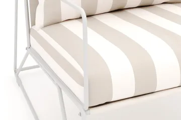 Usteryd Ulko Lounge-nojatuoli - Beige/Raidallinen - Puutarhakalusteet - Puutarhatuoli - Ulkotilan nojatuolit