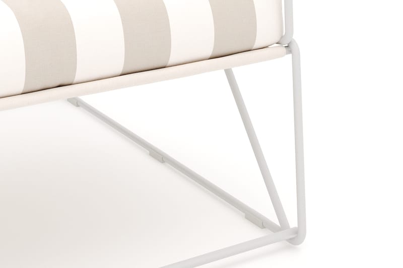Usteryd Ulko Lounge-nojatuoli - Beige/Raidallinen - Puutarhakalusteet - Puutarhatuoli - Ulkotilan nojatuolit
