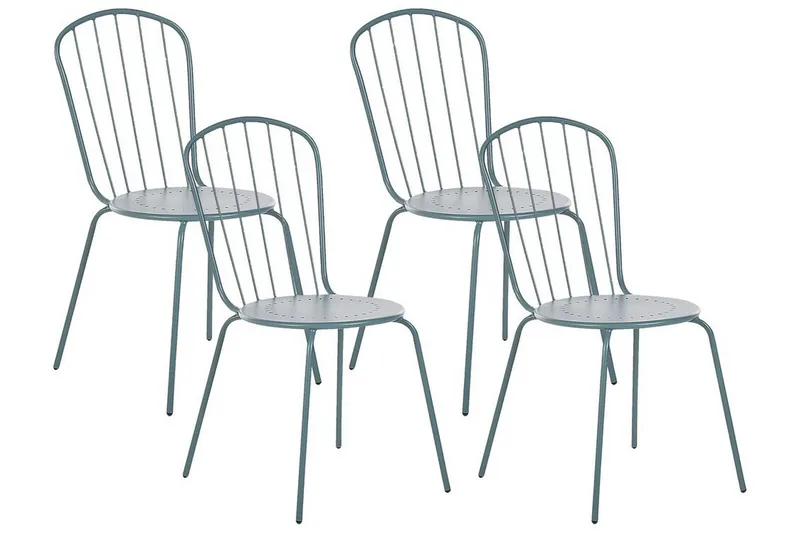 Victoriaville Ruokatuoli Ulkokäyttöön - Sininen - Puutarhakalusteet - Puutarhatuoli - Karmituoli ulos